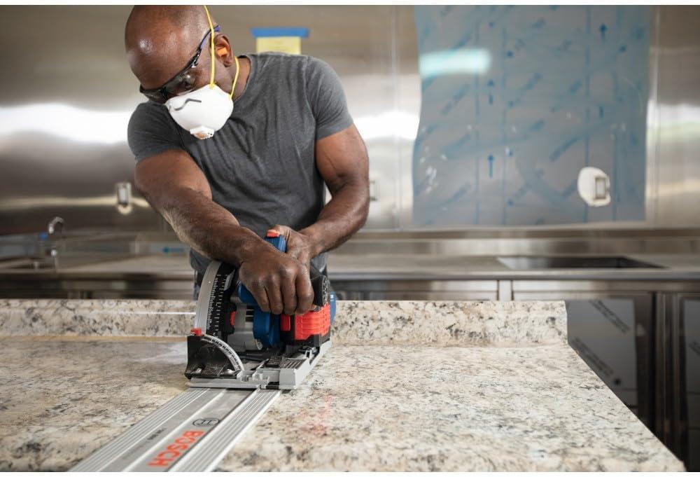imageBOSCH GKT18V20GCL14 PROFACTOR 18V ConnectedReady 512 In Track Saw Kit with 1 CORE18V 8 Ah High Power Batteryw Starter Kit