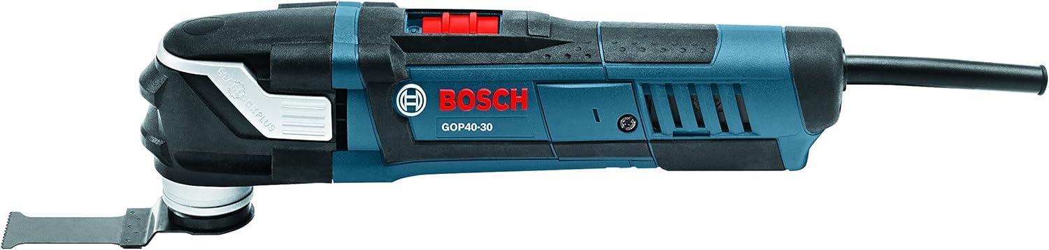 imageBOSCH GOP4030C StarlockPlus Oscillating MultiTool Kit 32 Accessories amp Case 40 Amp Motor 20000 Oscillations per Minute VariableSpeed Dial For Flush Cuts Sanding and Grinding