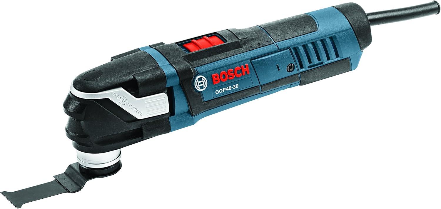 imageBOSCH GOP4030C StarlockPlus Oscillating MultiTool Kit 32 Accessories amp Case 40 Amp Motor 20000 Oscillations per Minute VariableSpeed Dial For Flush Cuts Sanding and Grinding