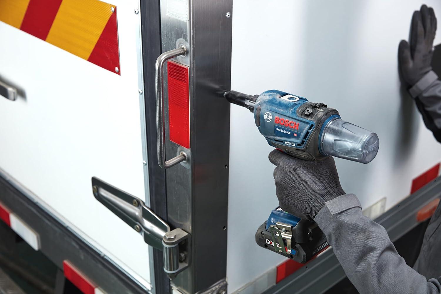 imageBOSCH GRG18V3600CN 18V Brushless Connected Rivet Tool Bare Toolw 2 18V 4 Ah Batteries