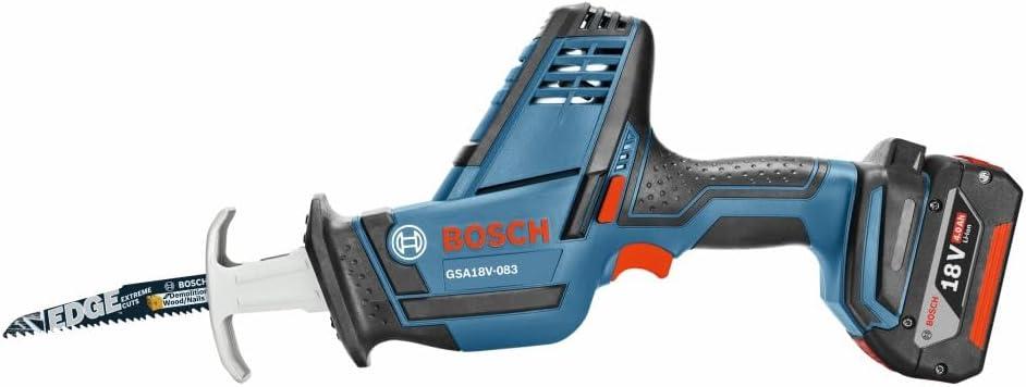 imageBOSCH GSA18V083B 18V Cordless Reciprocating Saw Lightweight amp Compact 083 Stroke 3050 SPM VariableSpeed Trigger Toolless Blade Change LED Light Bare ToolBare Tool