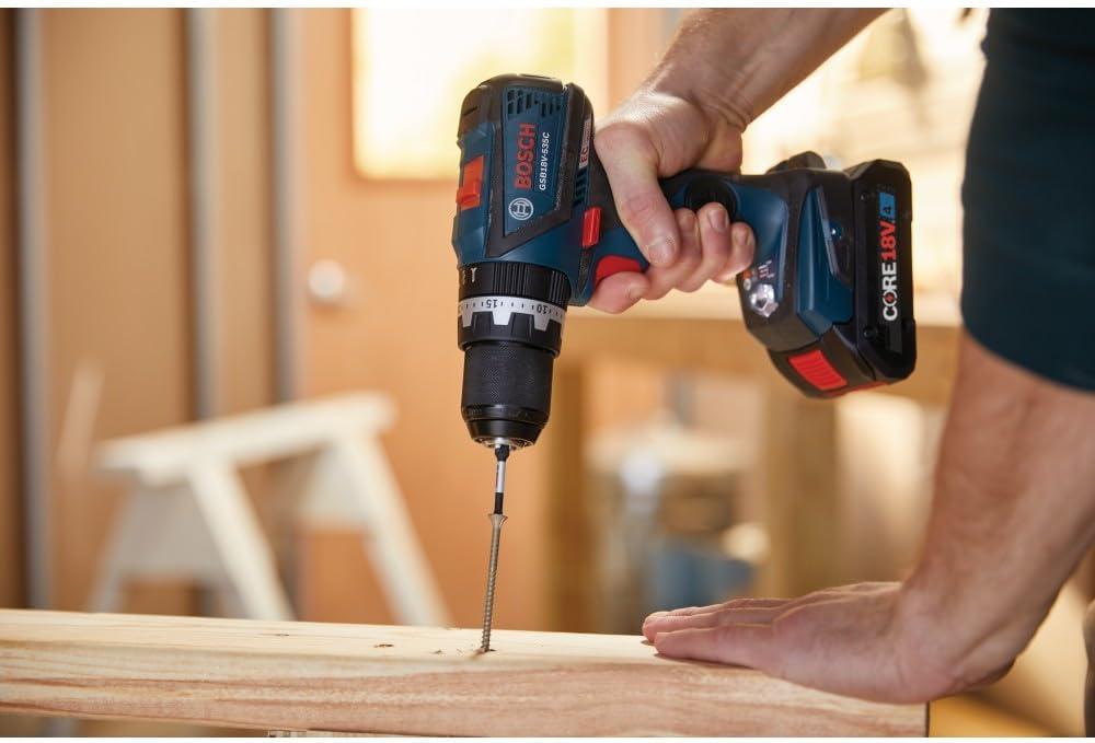 imageBOSCH GSB18V535CB15 18V EC Brushless ConnectedReady 12 In Hammer DrillDriver with 1 CORE18V 4 Ah Advanced Power BatteryTool Only