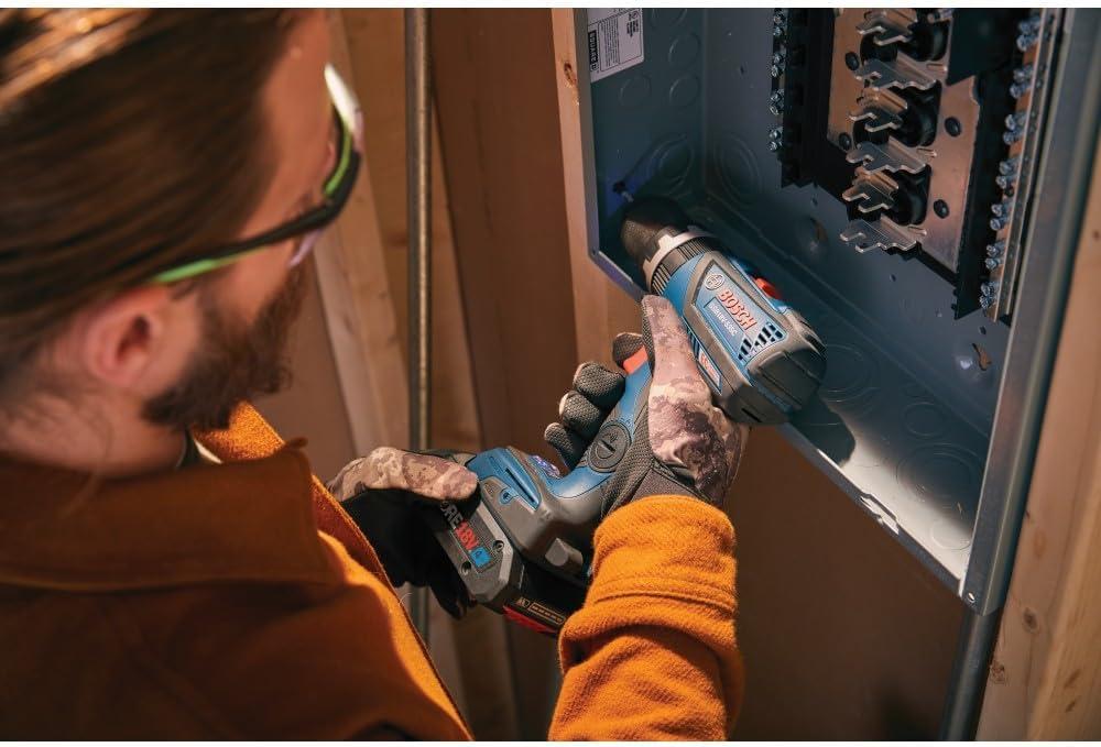 imageBOSCH GSB18V535CB15 18V EC Brushless ConnectedReady 12 In Hammer DrillDriver with 1 CORE18V 4 Ah Advanced Power BatteryTool Only