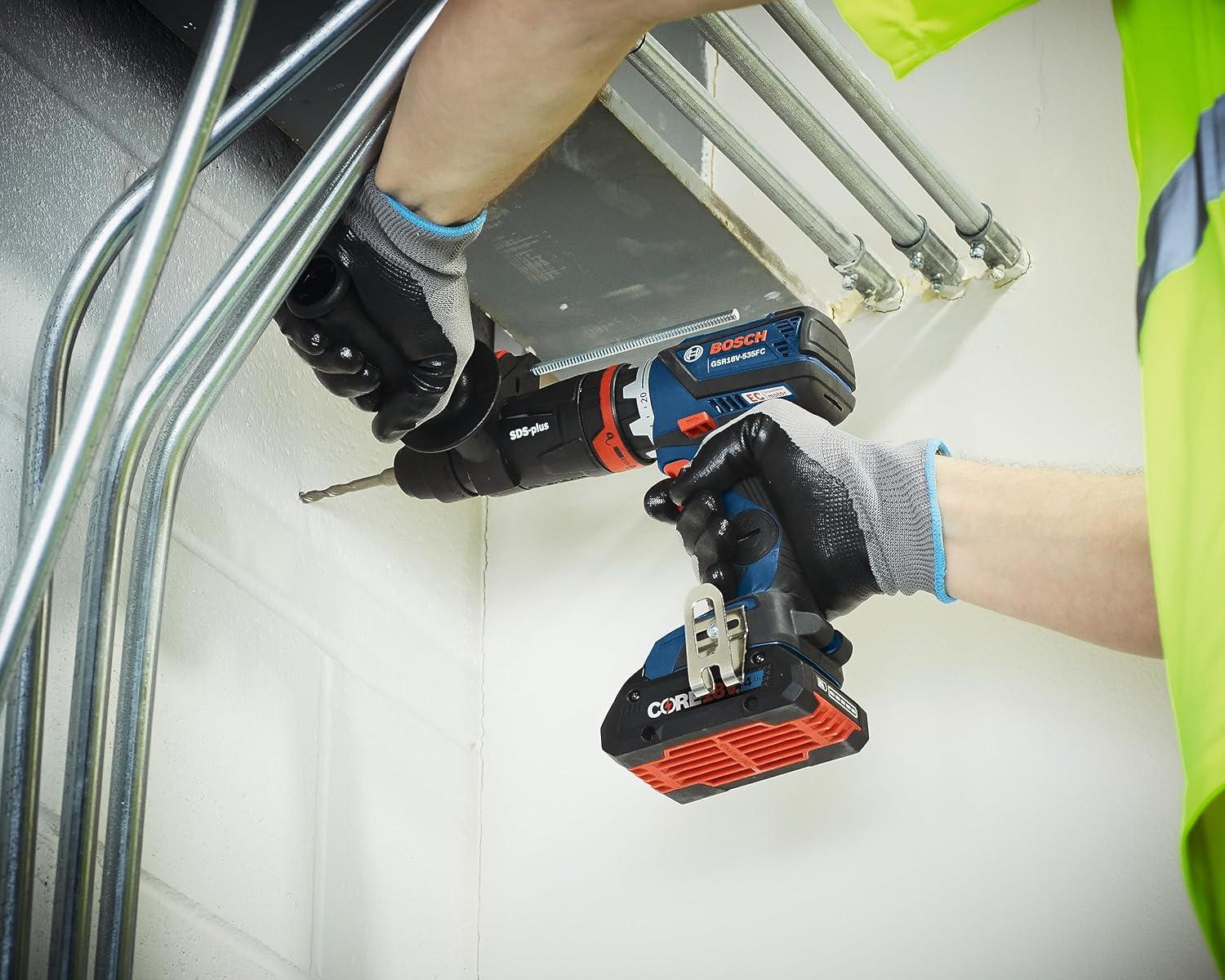 imageBOSCH GSB18V535CB15 18V EC Brushless ConnectedReady 12 In Hammer DrillDriver with 1 CORE18V 4 Ah Advanced Power Batteryw 18V 4 Ah Battery