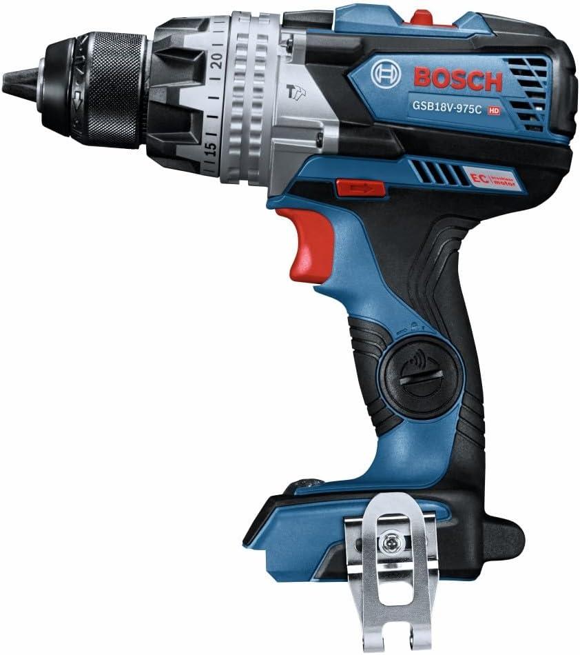 imageBOSCH GSB18V975CB25 18V Brushless ConnectedReady 12 In Hammer DrillDriver Kit with 2 CORE18V 4 Ah Advanced Power BatteriesIndustrial