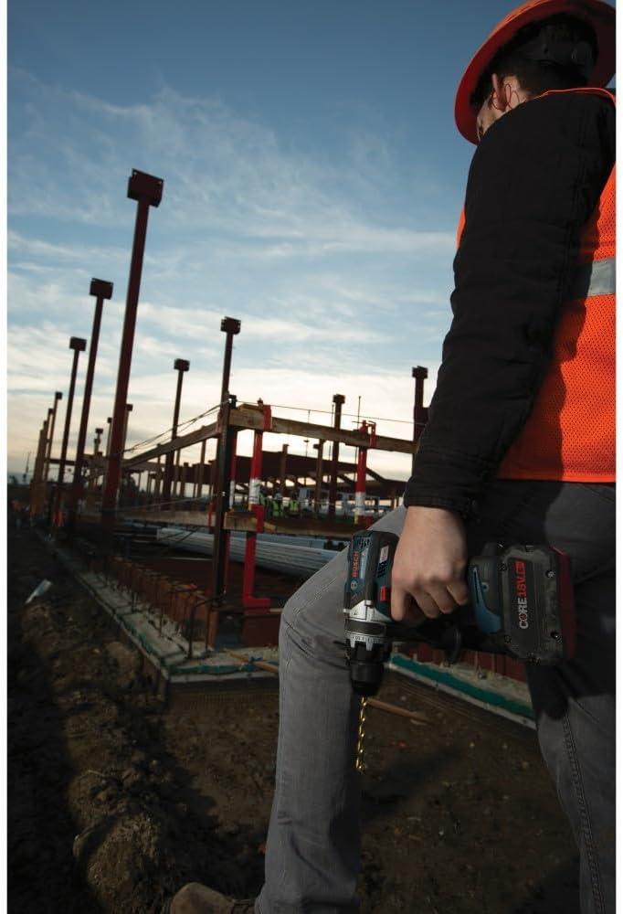 imageBOSCH GSB18V975CB25 18V Brushless ConnectedReady 12 In Hammer DrillDriver Kit with 2 CORE18V 4 Ah Advanced Power Batteriesw 2 18V 4 Ah Batteries