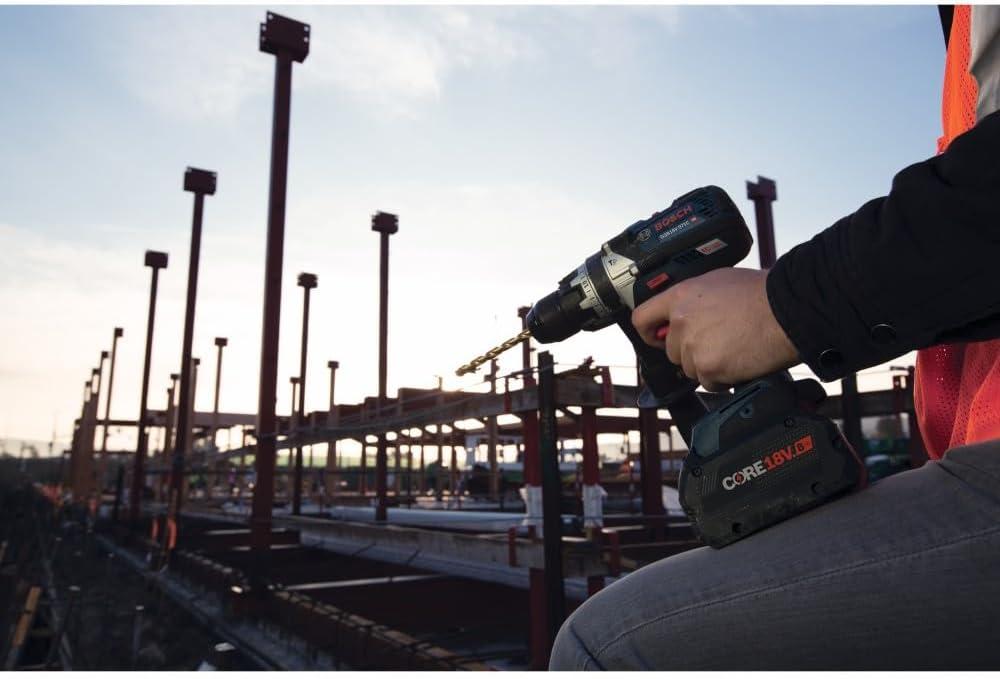 imageBOSCH GSB18V975CB25 18V Brushless ConnectedReady 12 In Hammer DrillDriver Kit with 2 CORE18V 4 Ah Advanced Power Batteriesw 2 18V 4 Ah Batteries