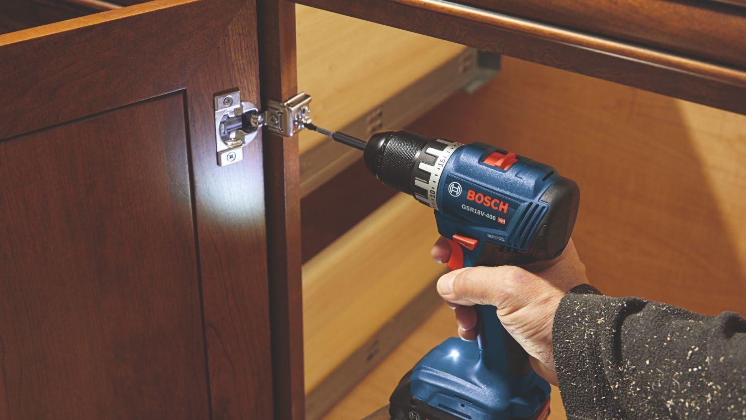 imageBOSCH GSR18V400B22 18V Compact Brushless 12 In DrillDriver Kit with 2 2 Ah Standard BatteriesDrillDriver Kit w 2 20 Ah Batteries