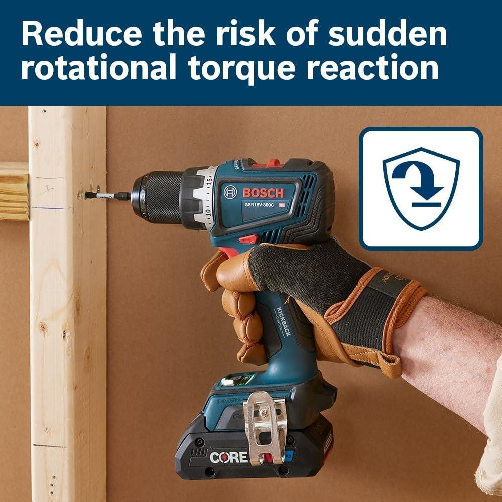 imageBOSCH GSR18V800CN 18V Brushless ConnectedReady 12 In DrillDriver Bare Toolw 2 18V 4 Ah Batteries