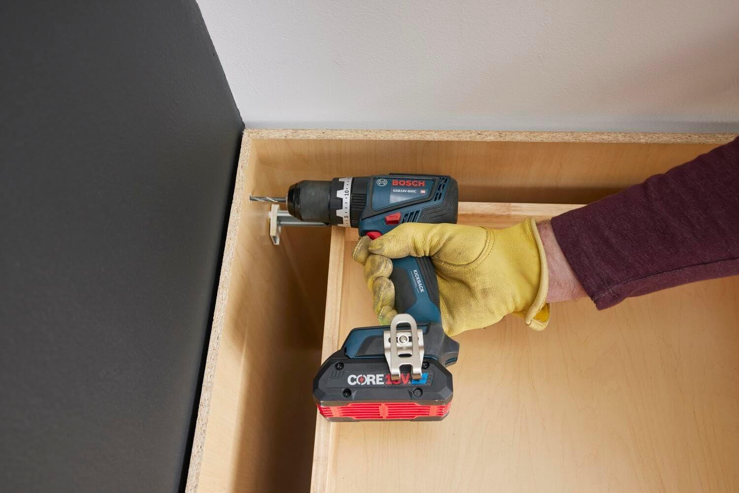 imageBOSCH GSR18V800FCB24 18V DrillDriver with 5In1 Flexiclick System and 1 CORE18V 4 Ah Advanced Power Batteryw 2 18V 4 Ah Batteries