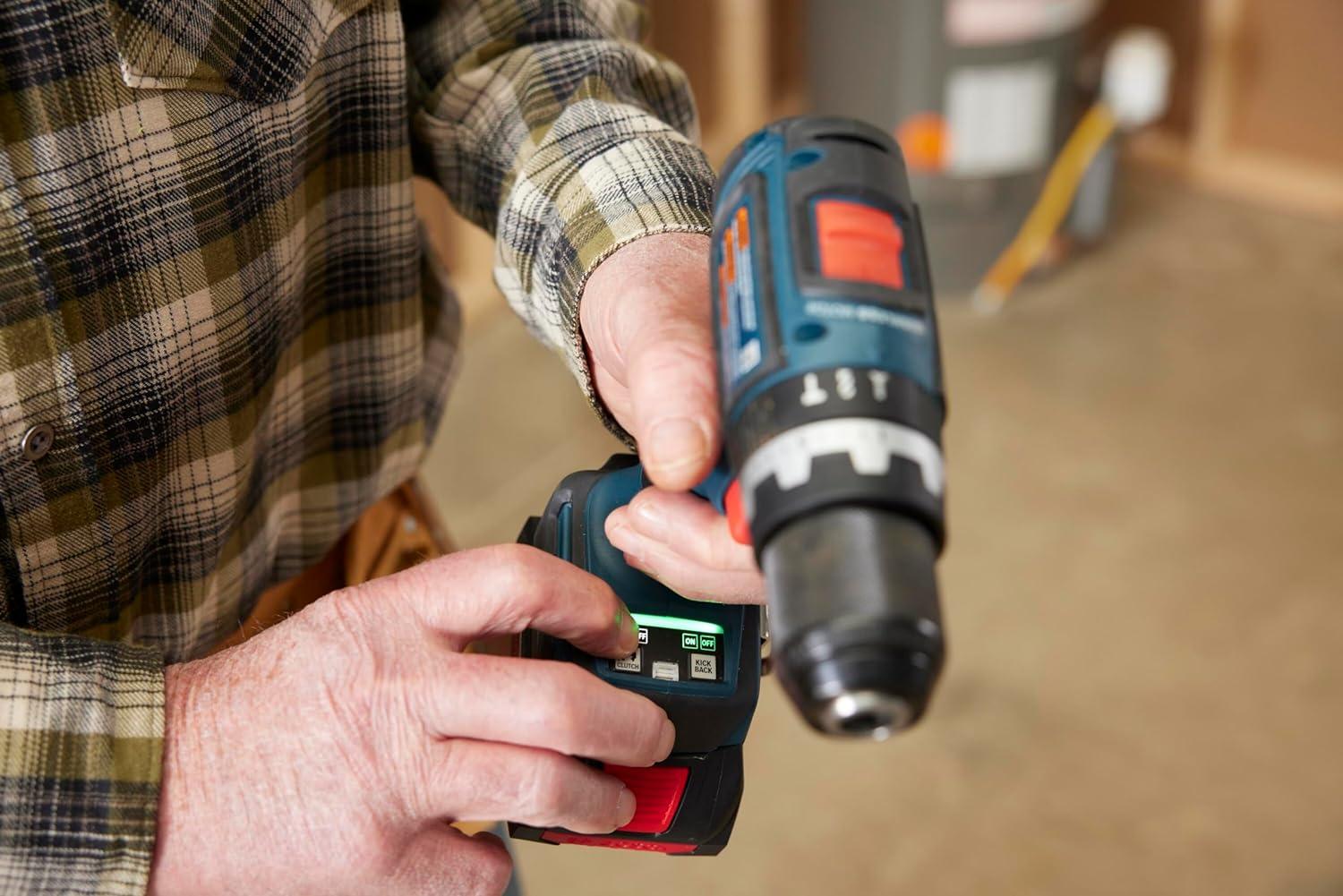 imageBOSCH GSR18V800FCB24 18V DrillDriver with 5In1 Flexiclick System and 1 CORE18V 4 Ah Advanced Power Batteryw 2 18V 4 Ah Batteries