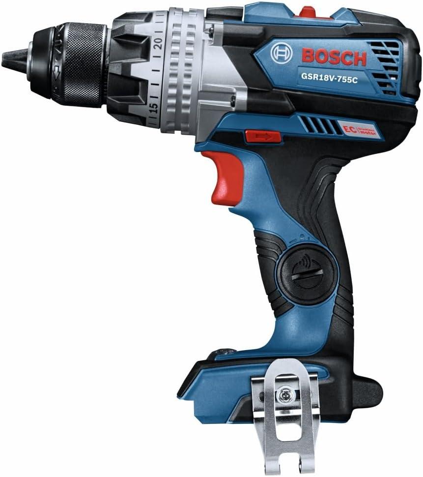 imageBOSCH GSR18V975CB25 18V Brushless ConnectedReady 12 In DrillDriver Kit with 2 CORE18V 4 Ah Advanced Power BatteriesTool Only