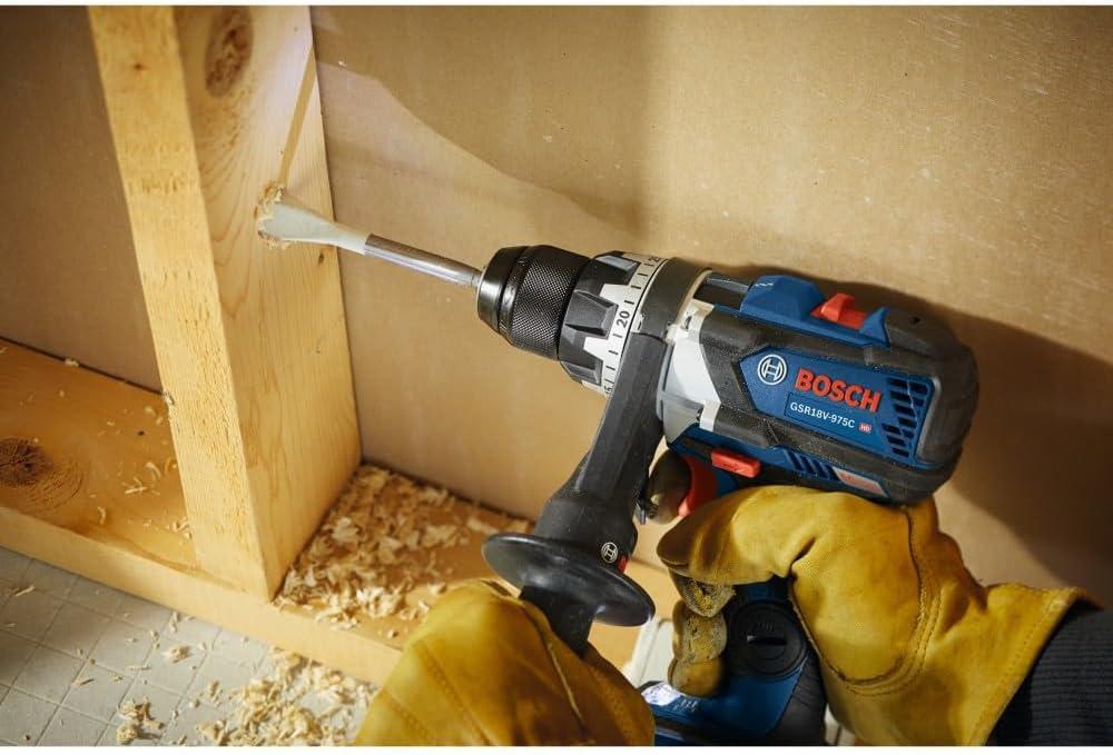 imageBOSCH GSR18V975CB25 18V Brushless ConnectedReady 12 In DrillDriver Kit with 2 CORE18V 4 Ah Advanced Power BatteriesTool Only