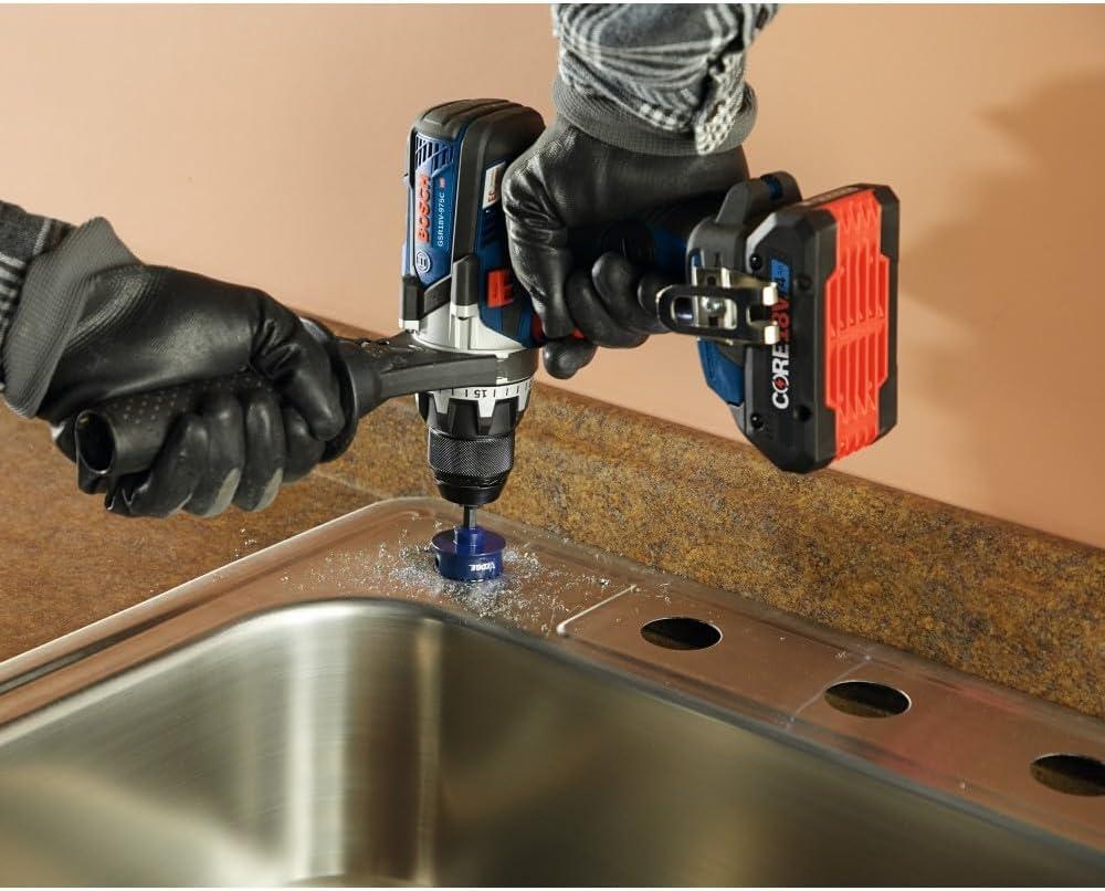 imageBOSCH GSR18V975CB25 18V Brushless ConnectedReady 12 In DrillDriver Kit with 2 CORE18V 4 Ah Advanced Power BatteriesTool Only