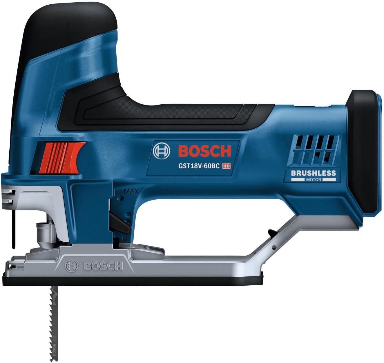 imageBOSCH GST18V60BCN 18V Brushless Connected BarrelGrip Jig Saw 3800 SPM LED Light Toolfree Blade Change Bare Tool