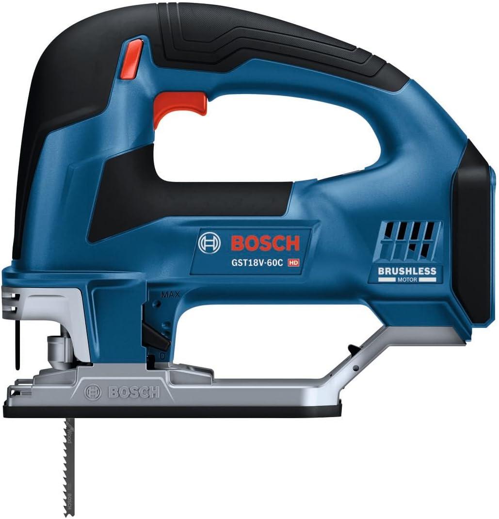 imageBOSCH GST18V60CN 18V Brushless Connected TopHandle Jig Saw 3800 SPM LED Light Toolfree Blade Change Bare Tool