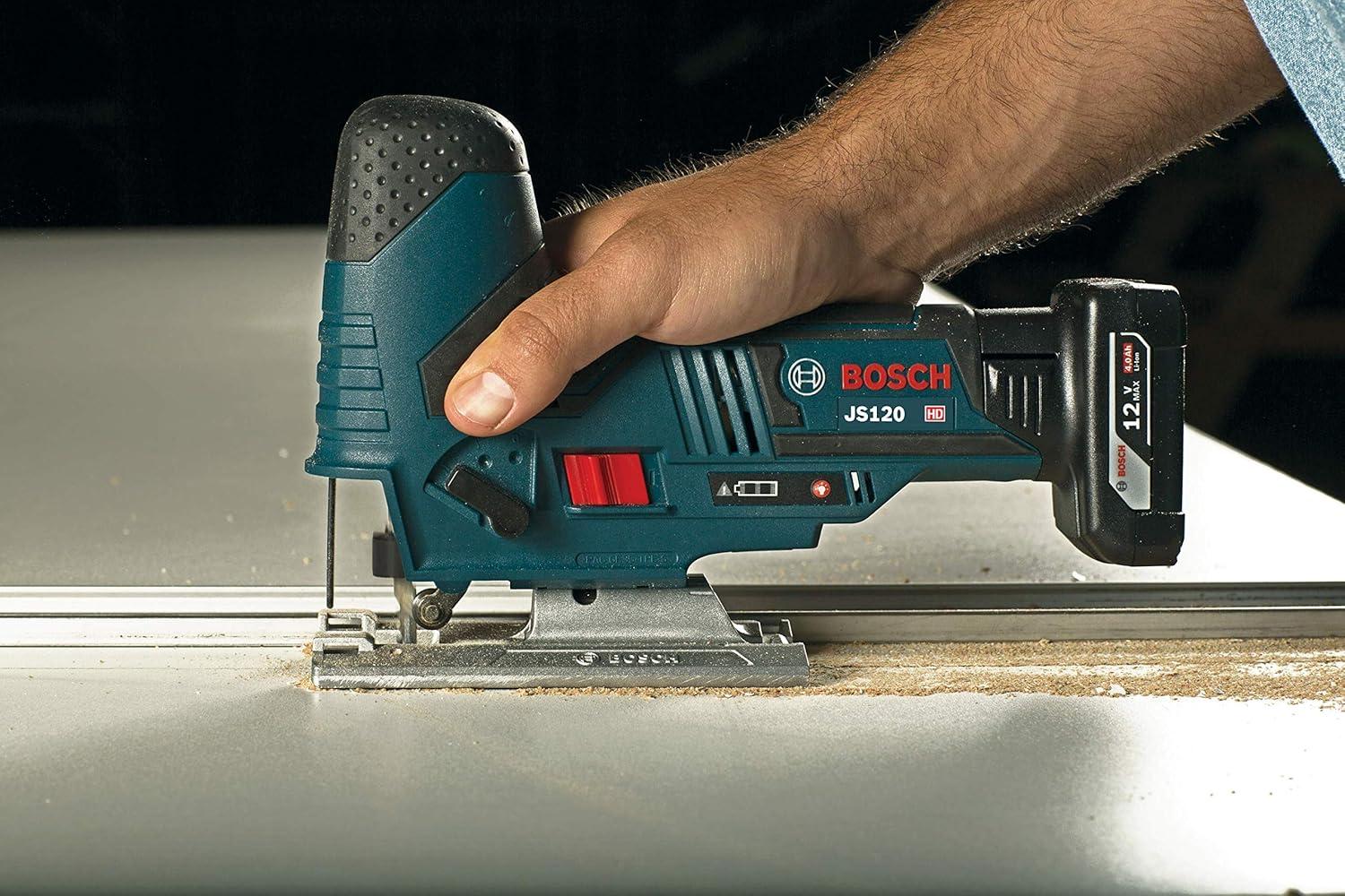imageBOSCH JS120N 12V Max Barrel Grip Jig Saw Cordless Variable Speed Toolfree Blade Change Bare Tool