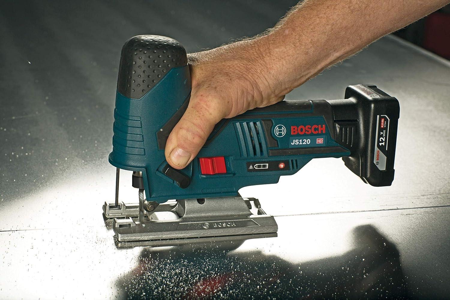 imageBOSCH JS120N 12V Max Barrel Grip Jig Saw Cordless Variable Speed Toolfree Blade Change Bare Tool