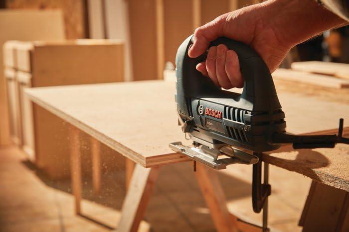 imageBOSCH JS260 TopHandle Jig Saw 60 Amp Motor Variable Speed Control LowVibration Plunging Design Toolless Blade Change System Ideal for Accurate and Smooth CuttingJigsaw Only