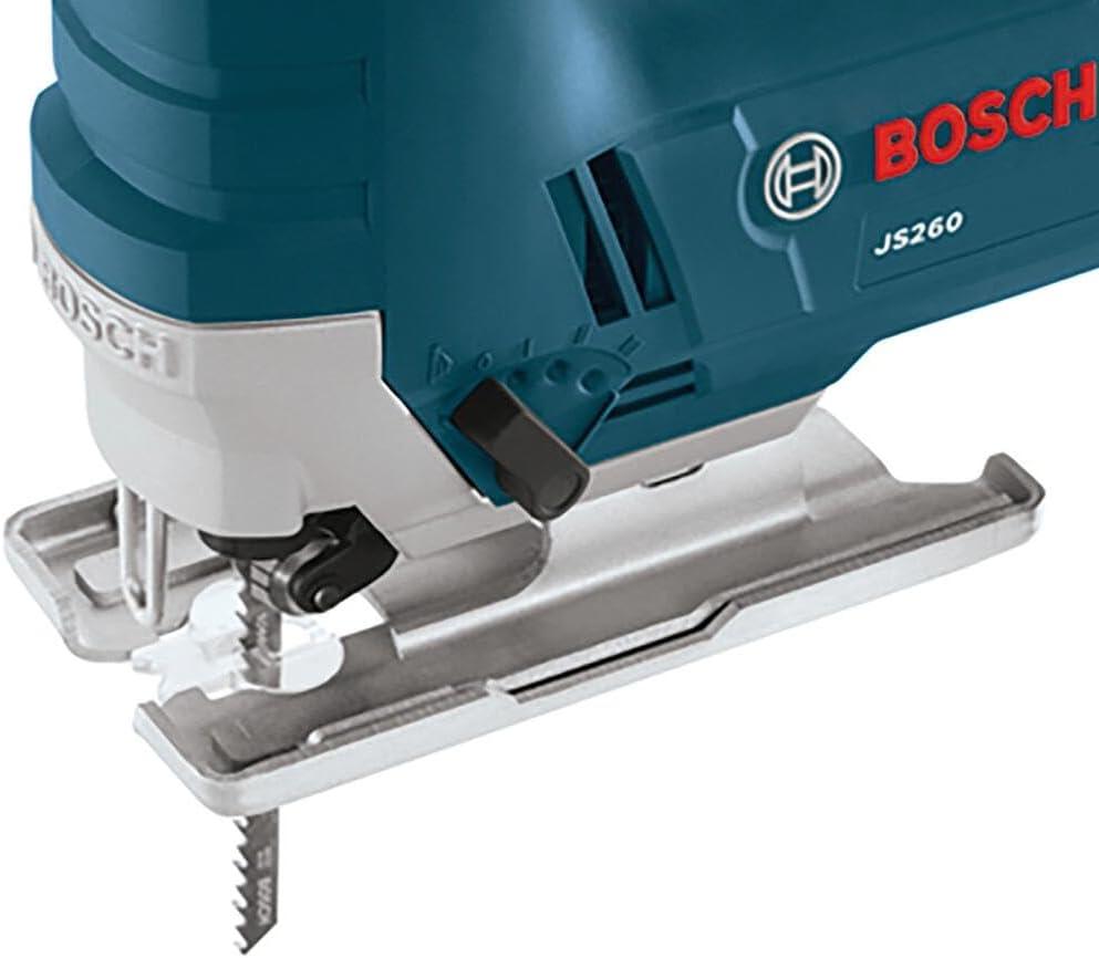 imageBOSCH JS260 TopHandle Jig Saw 60 Amp Motor Variable Speed Control LowVibration Plunging Design Toolless Blade Change System Ideal for Accurate and Smooth CuttingJigsaw Only