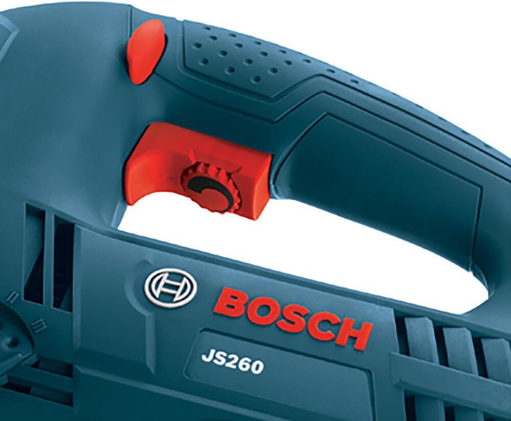 imageBOSCH JS260 TopHandle Jig Saw 60 Amp Motor Variable Speed Control LowVibration Plunging Design Toolless Blade Change System Ideal for Accurate and Smooth CuttingJigsaw Only