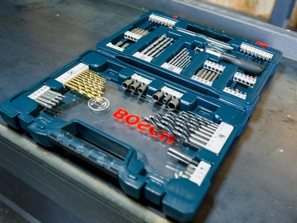 imageBOSCH MS4091 91Piece Drilling and Driving Mixed Set with Included Case for Applications in Wood Metal MasonryMS4091