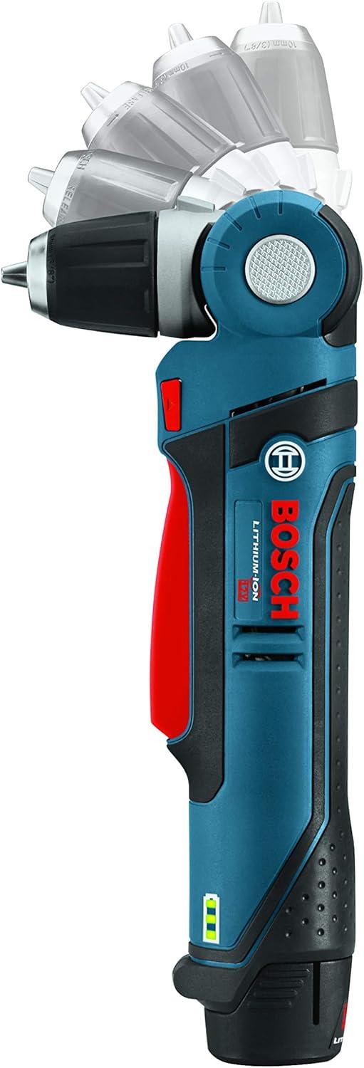 imageBOSCH PS11BN 12Volt Max LithiumIon 38Inch Right Angle DrillDriver with LBOXX ExactFit Tool Insert Tray Blue