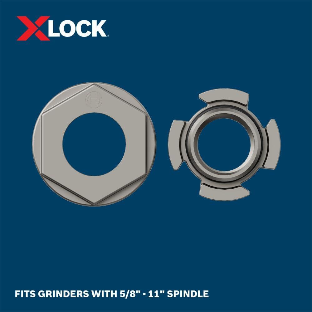 imageBOSCH WGX0100 XLOCK Wire Wheel Adapter for 5811 Angle Grinders Enables Faster ToolFree XLOCK Accessory Changes