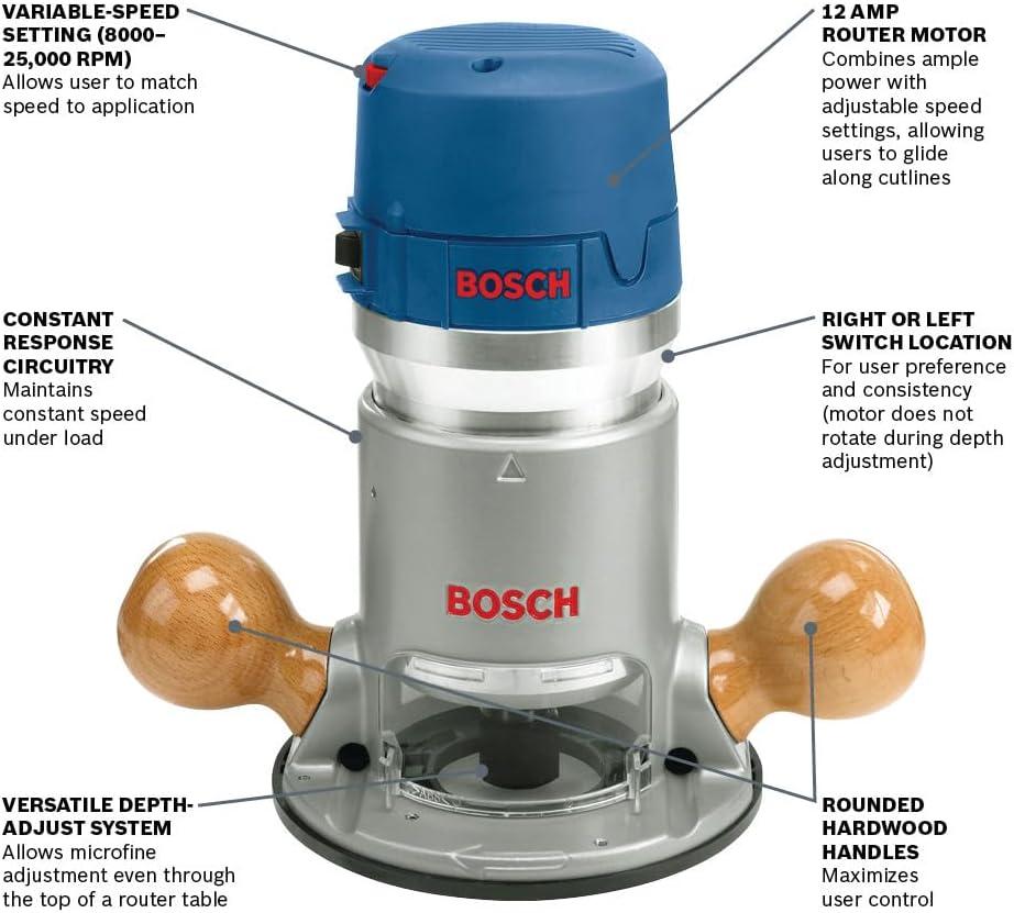 imageBosch 1617EVS 225 HP Electronic FixedBase Router