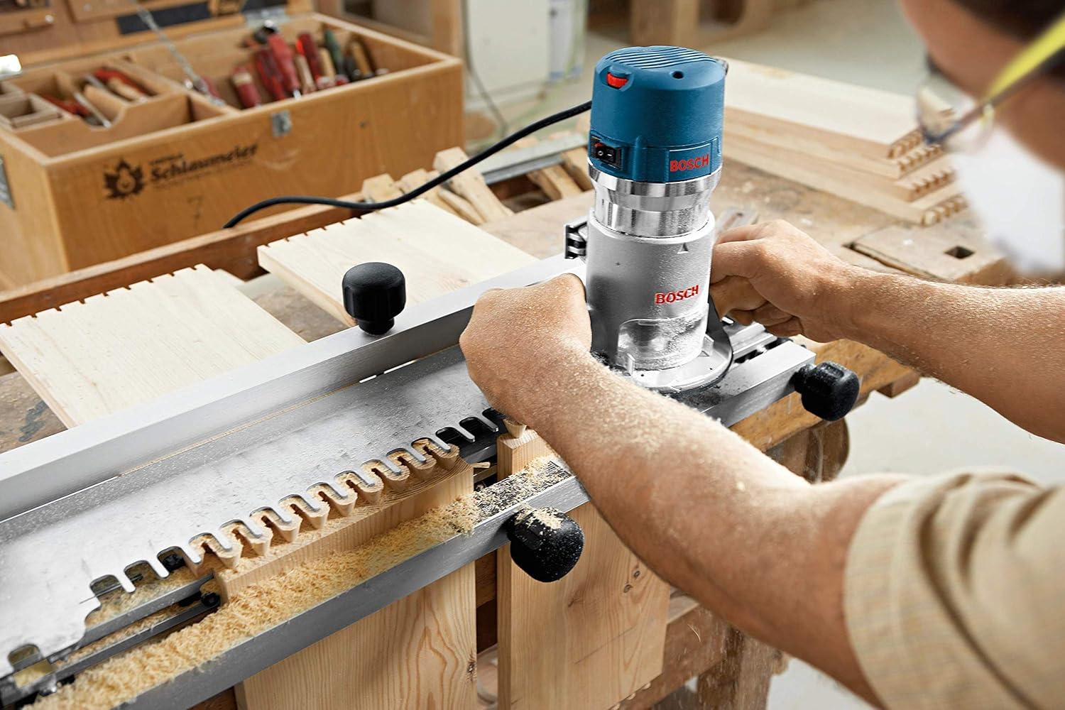 imageBosch 1617EVSPK 225 HP Combination Plunge and FixedBase RouterIndustrial