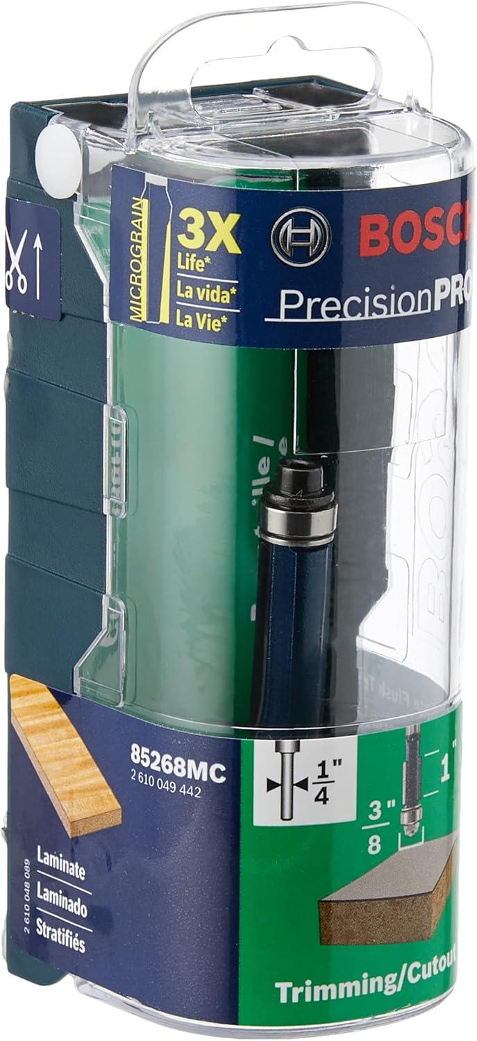 imageBosch 85268MC 38 in Double Flute Laminate Flush Trimming Router Bit
