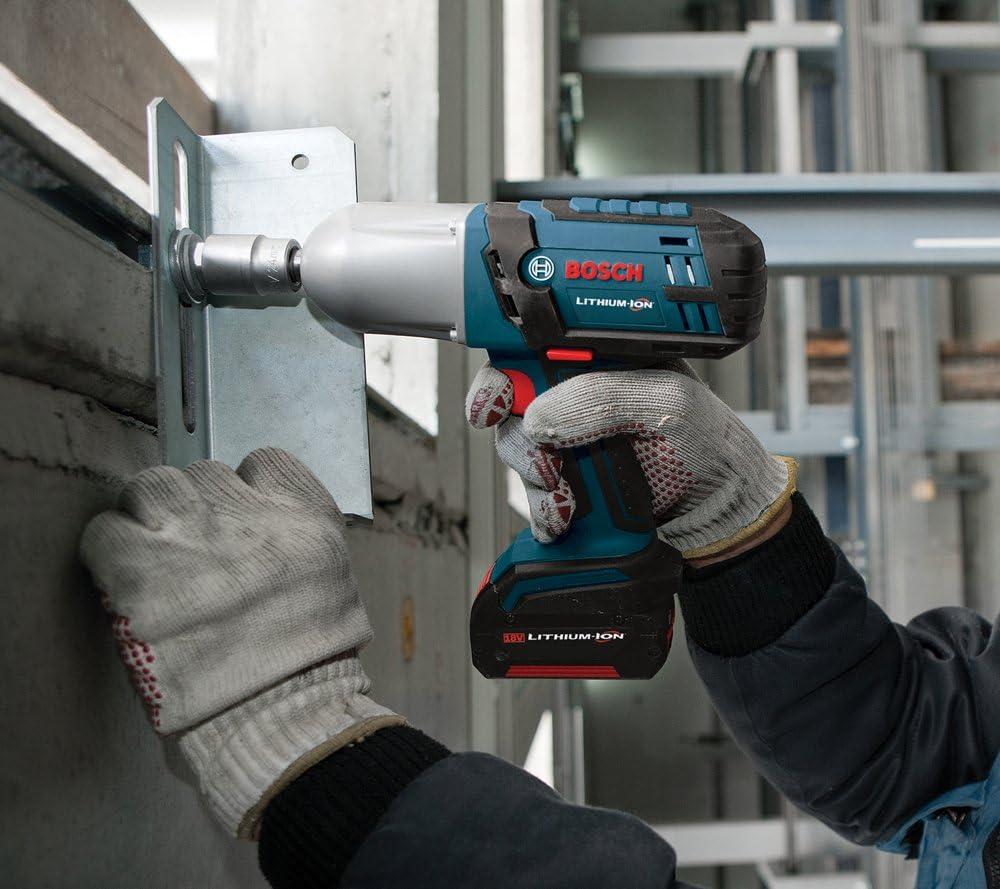 imageBosch BareTool HTH181B 18Volt LithiumIon 12Inch Square Drive Hight Torque Impact Wrench with Detent Pin Blue