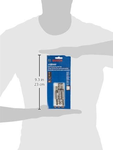 imageBosch CC2430 ClicChange 14 in SelfCentering Drill Bit Assortment 3Piece3pc Set