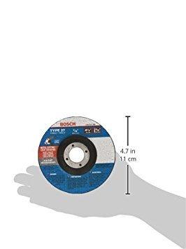 imageBosch CG27M450 412 In 332 In 78 In Arbor Type 27 24 Grit Light GrindingMetal Cutting Abrasive Wheel