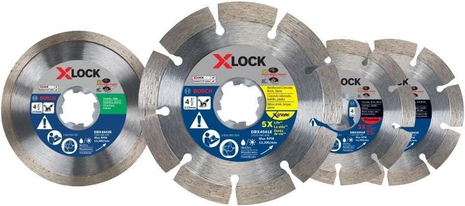 imageBosch DBX4541E 412 in XLock Xtreme Segmented Rim Diamond Blade4 12 in