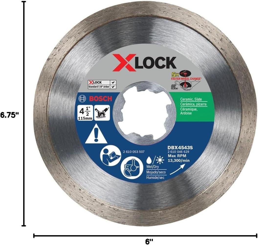imageBosch DBX4541E 412 in XLock Xtreme Segmented Rim Diamond Blade412 In