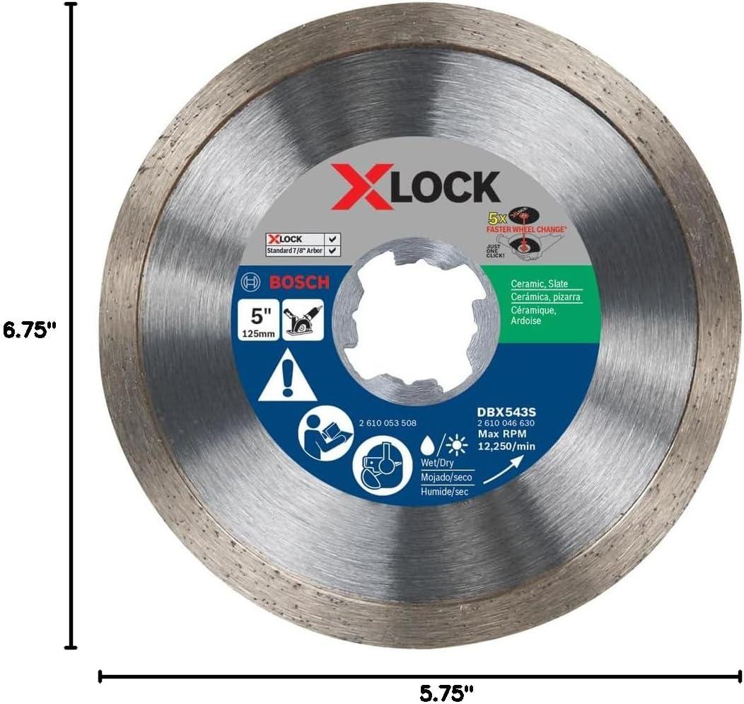 imageBosch DBX4541E 412 in XLock Xtreme Segmented Rim Diamond Blade5 in