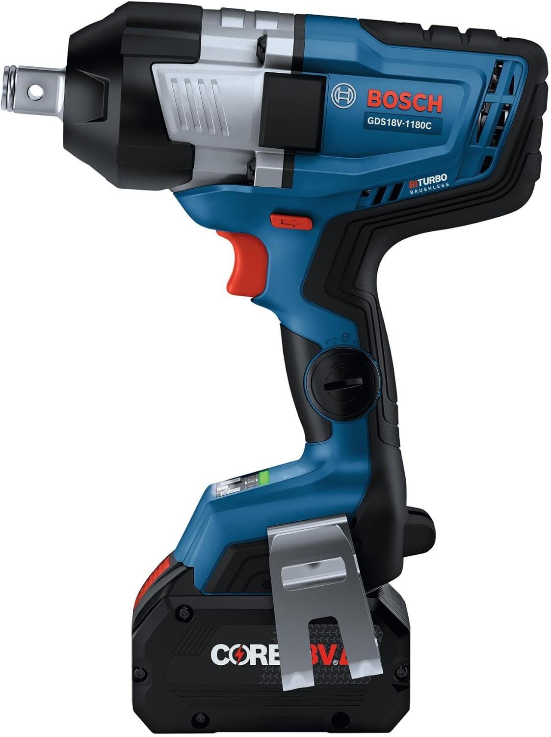 imageBosch GDS18V1180CN PROFACTOR 18V ConnectedReady 34 In Impact Wrench with Friction Ring and ThruHole Bare Toolw 2 18V 8 Ah Batteries