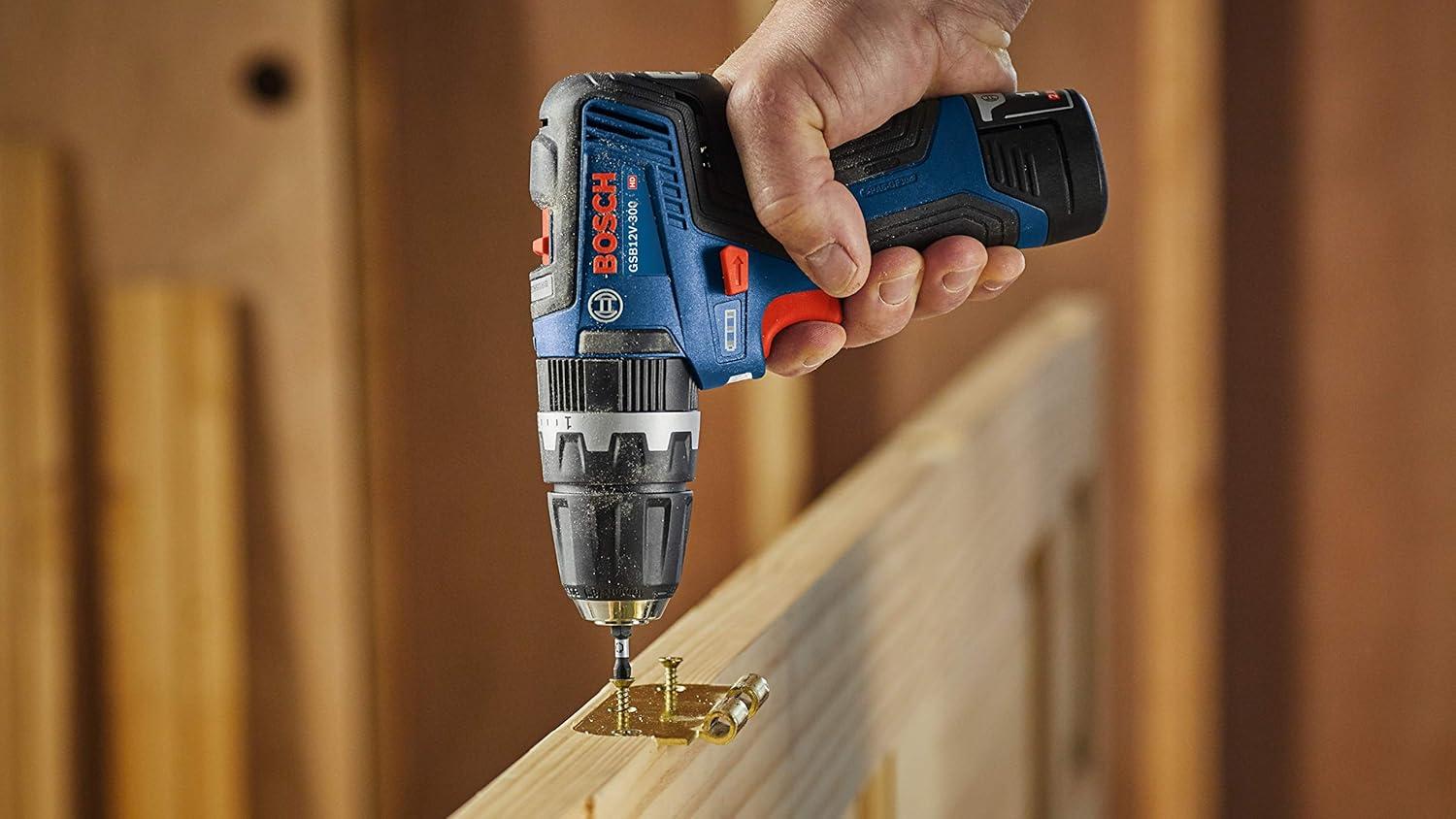 imageBosch GSB12V300N 12V Max Brushless 38 In Hammer DrillDriver Bare Toolw 2 12V Batteries