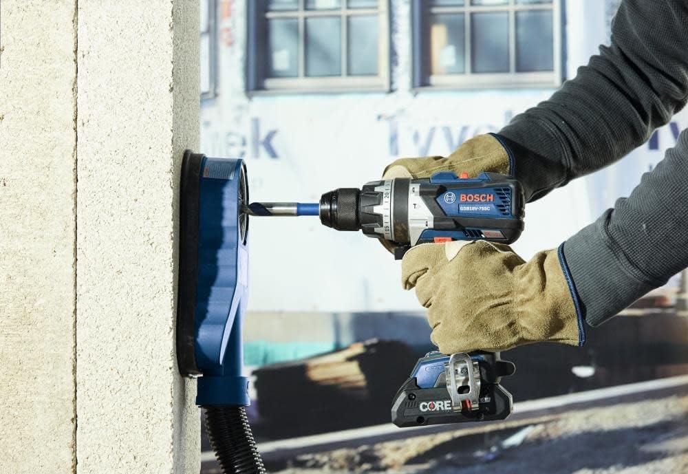 imageBosch GSB18V755CB25 18V EC Brushless ConnectedReady Brute Tough 12 In Hammer DrillDriver Kit with 2 CORE18V Batteriesw 2 18V 4 Ah Batteries