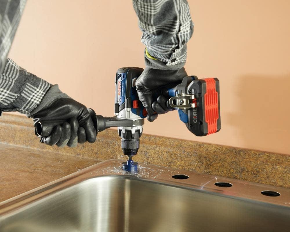 imageBosch GSB18V755CB25 18V EC Brushless ConnectedReady Brute Tough 12 In Hammer DrillDriver Kit with 2 CORE18V Batteriesw 2 18V 4 Ah Batteries