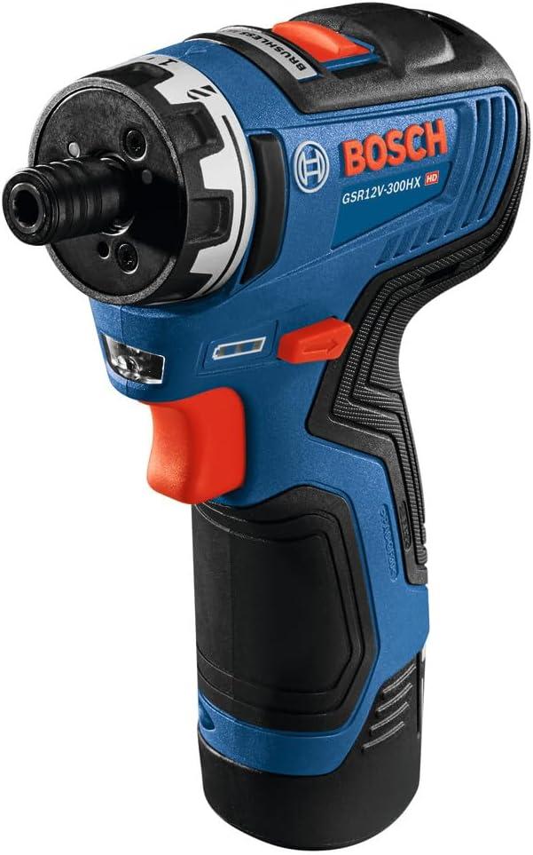 imageBosch GSR12V300HXN 12V Max Brushless 14 In Hex TwoSpeed Screwdriver Bare ToolIndustrial