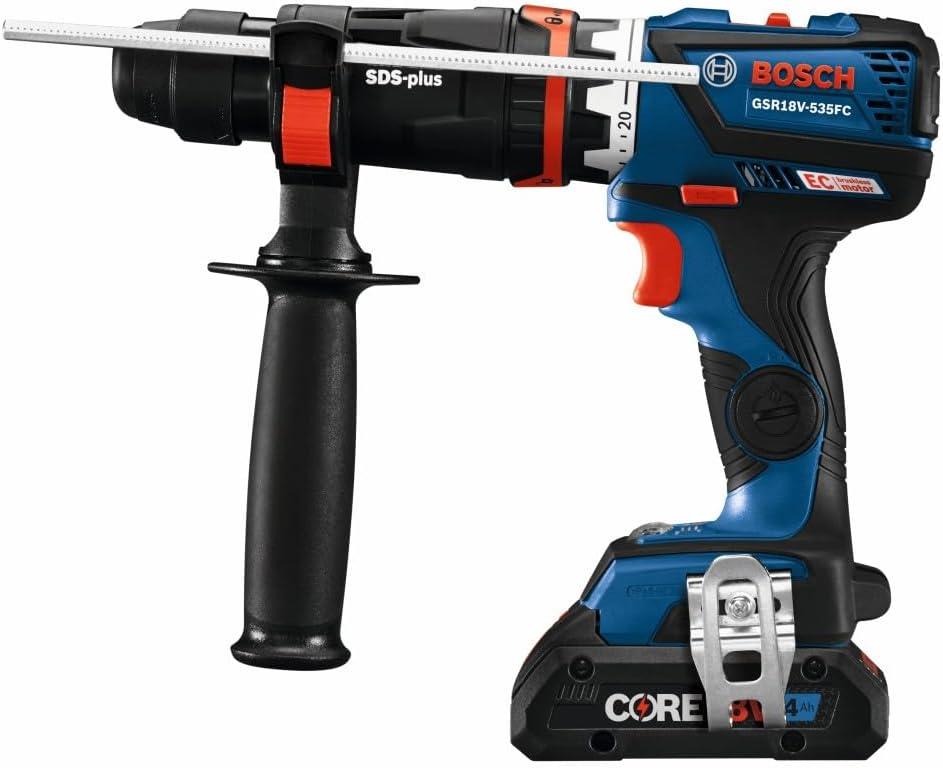 imageBosch GSR18V535FCB15 18V DrillDriver with 5In1 Flexiclick System and 1 CORE18V 4 Ah Advanced Power Battery