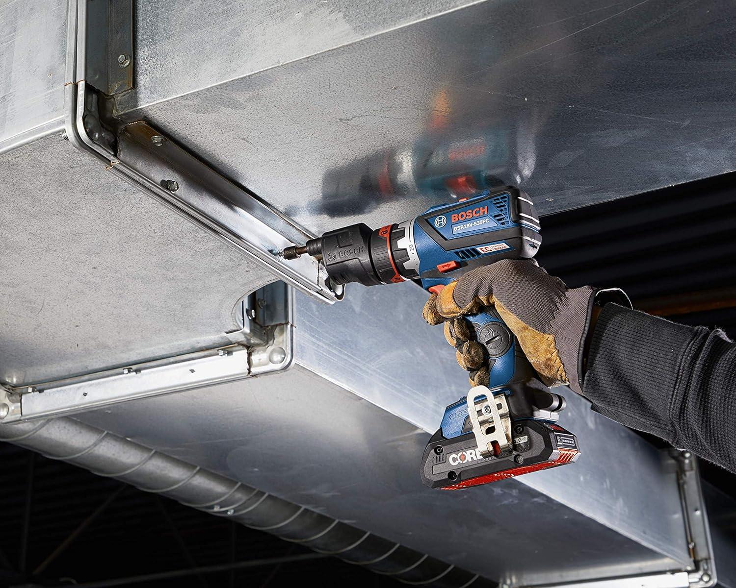 imageBosch GSR18V535FCB15 18V DrillDriver with 5In1 Flexiclick System and 1 CORE18V 4 Ah Advanced Power Battery