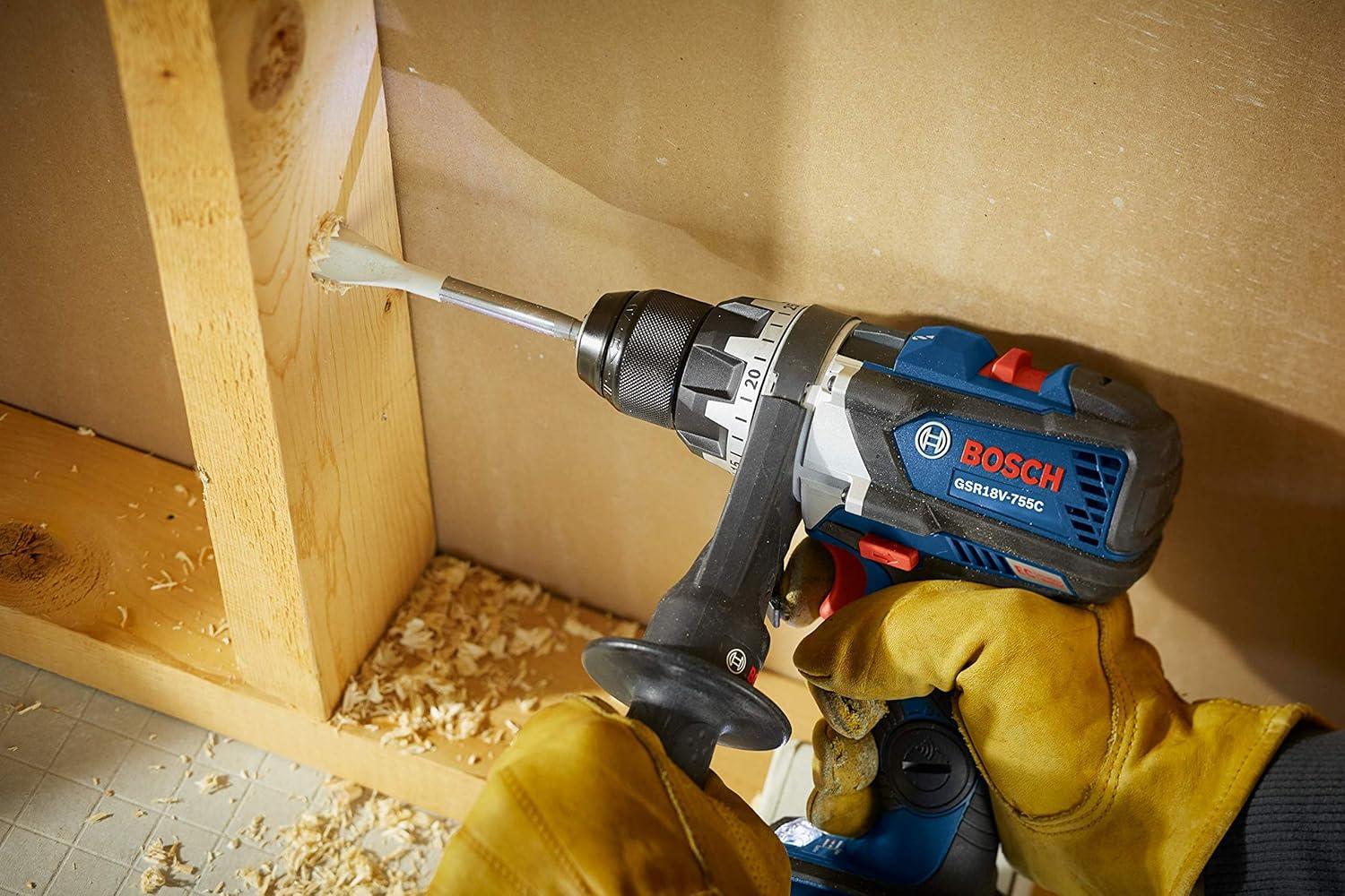 imageBosch GSR18V755CN 18V EC Brushless ConnectedReady Brute Tough 12 In DrillDriver Bare Tool