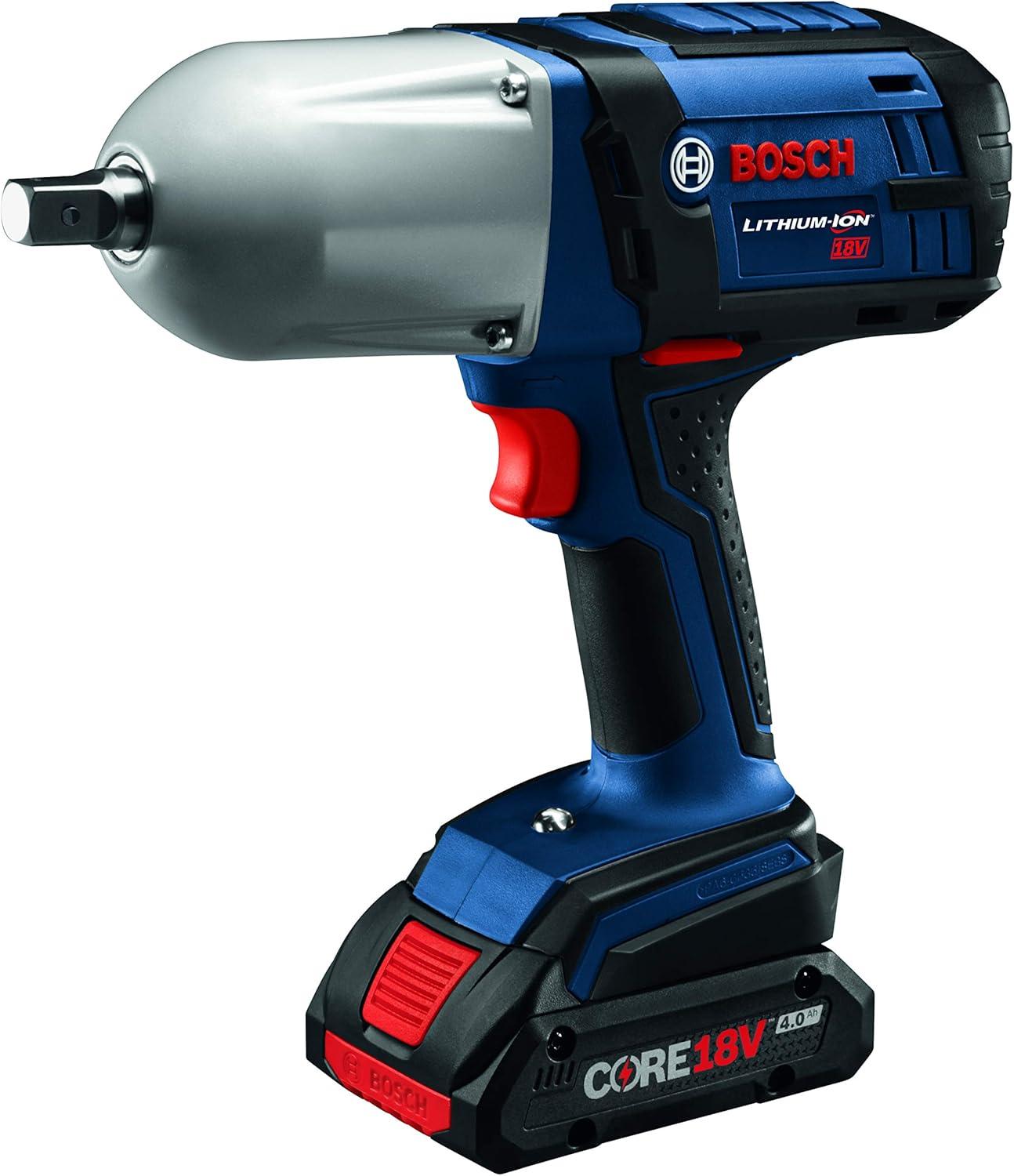 imageBosch HTH181B25 18V High Torque Impact Wrench wPin Detent w 2 40 Ah CORE Compact Batteries