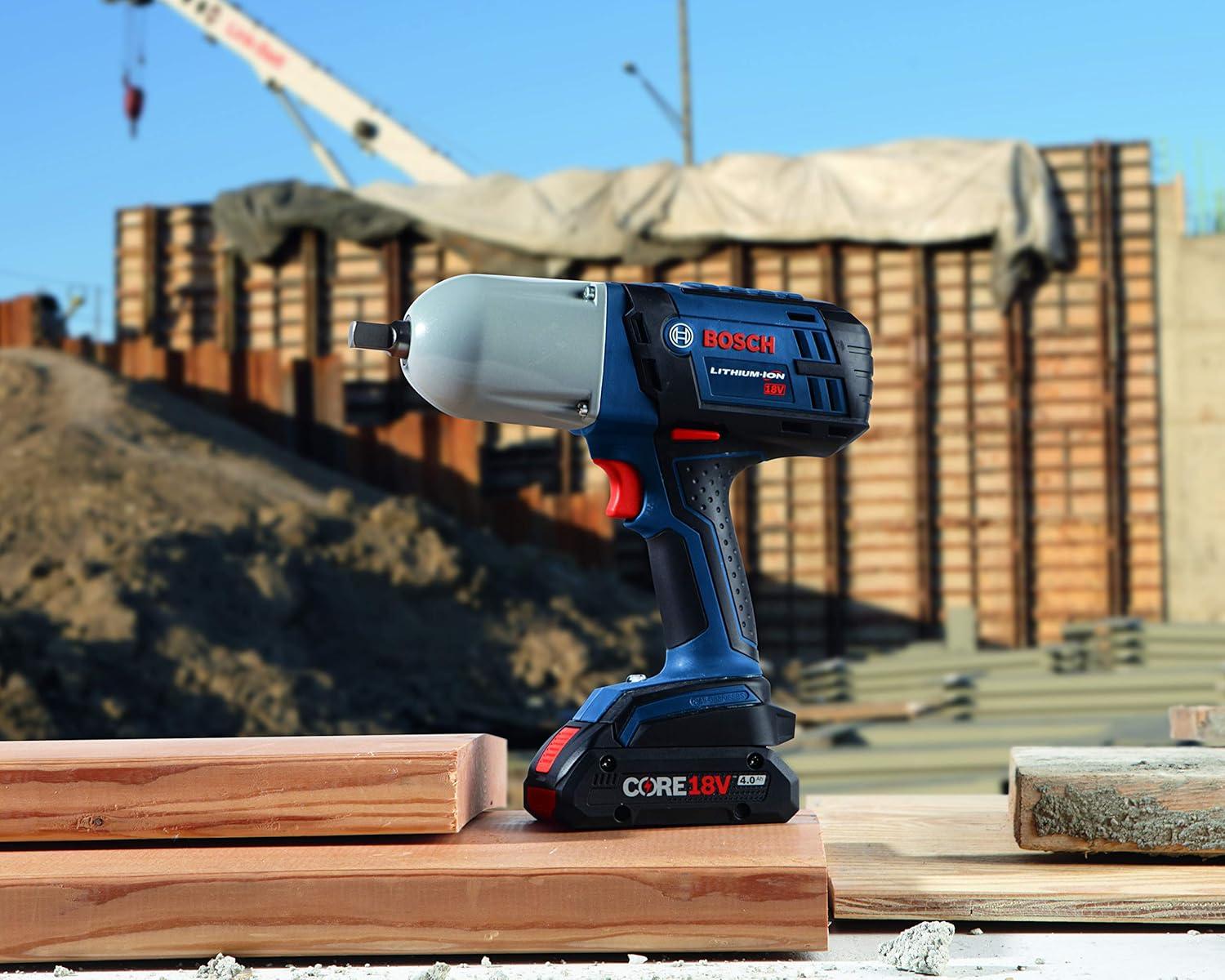 imageBosch HTH181B25 18V High Torque Impact Wrench wPin Detent w 2 40 Ah CORE Compact Batteries