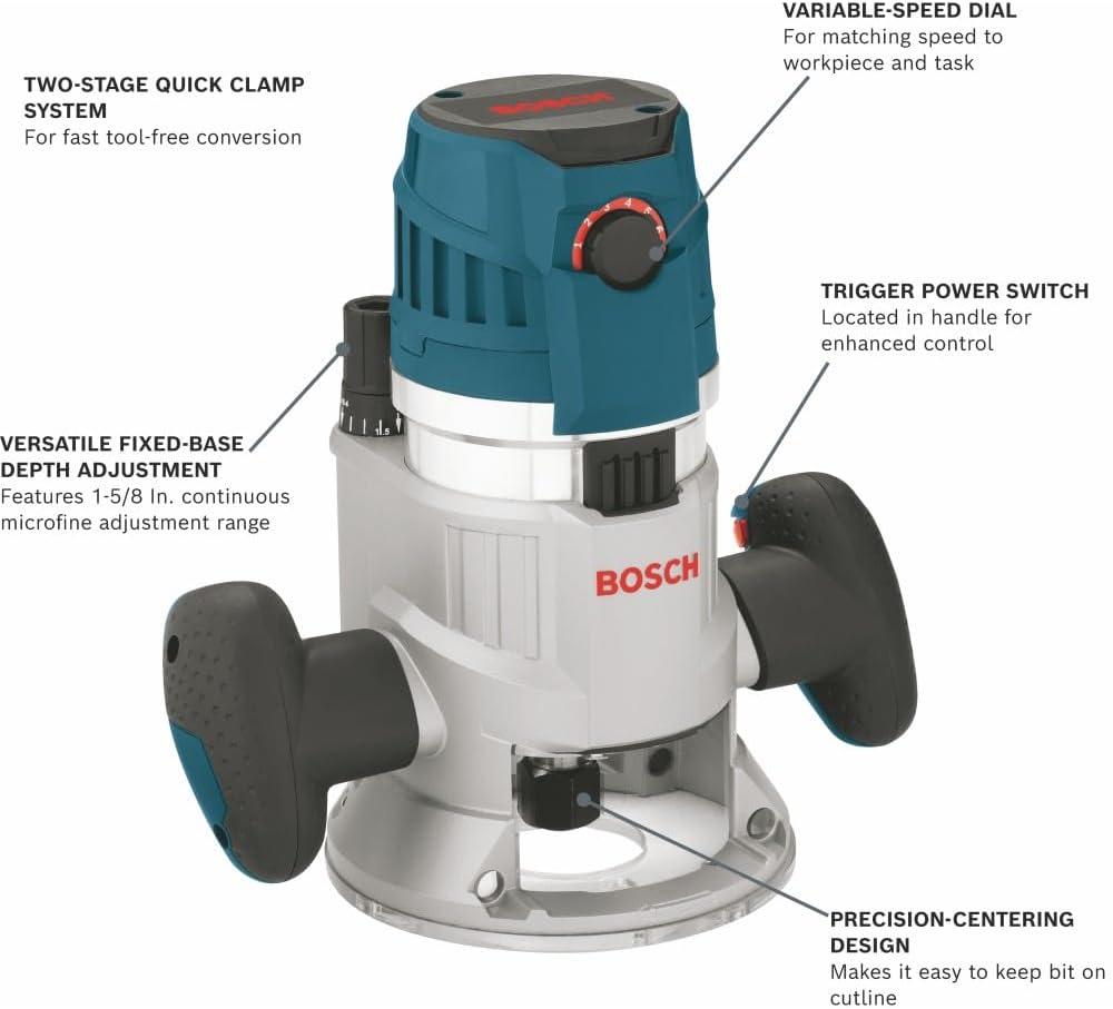 imageBosch MRF23EVS 23 HP Electronic FixedBase Router
