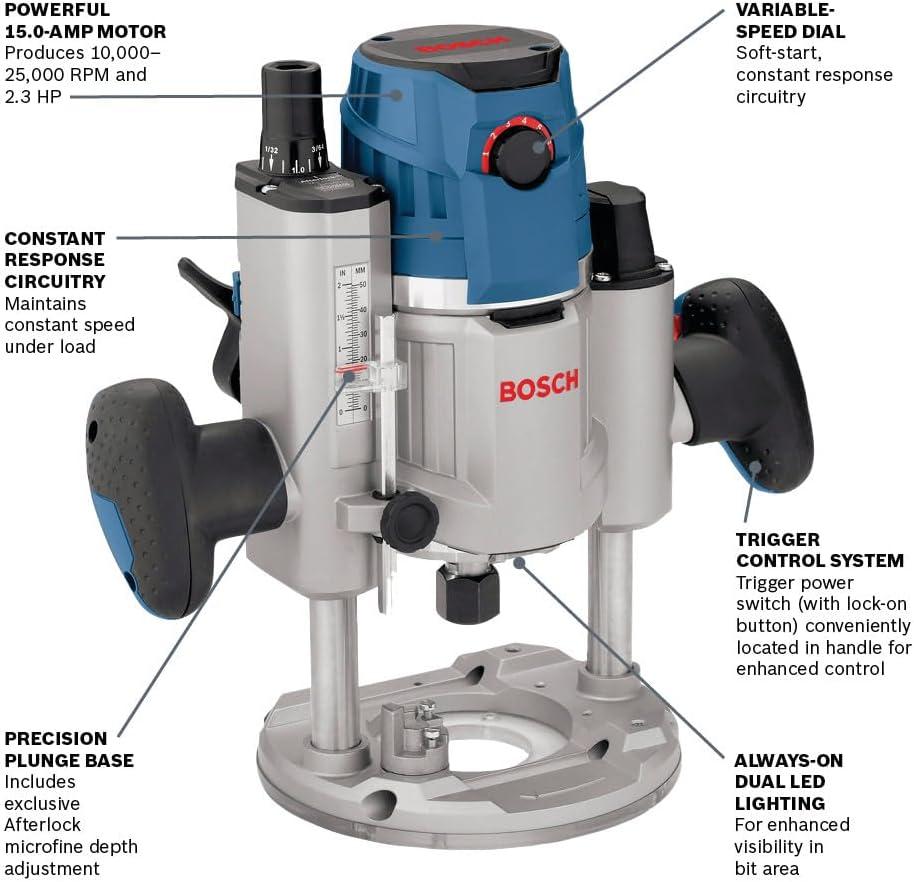 imageBosch MRP23EVS 23 HP Electronic PlungeBase Router