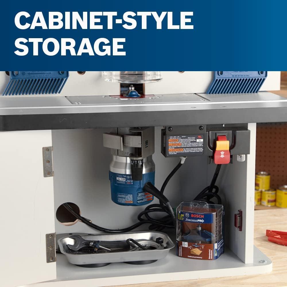 imageBosch RA1141 Portable Benchtop Router TableCabinet Storage